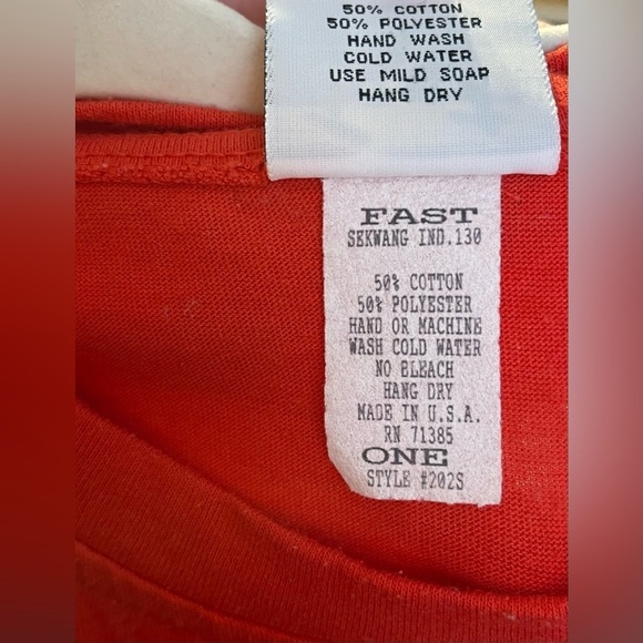 VINTAGE FAST FASHION OF CALIFORNIA Women’s Hand Painted T-shirt, One Size - Picture 14 of 16